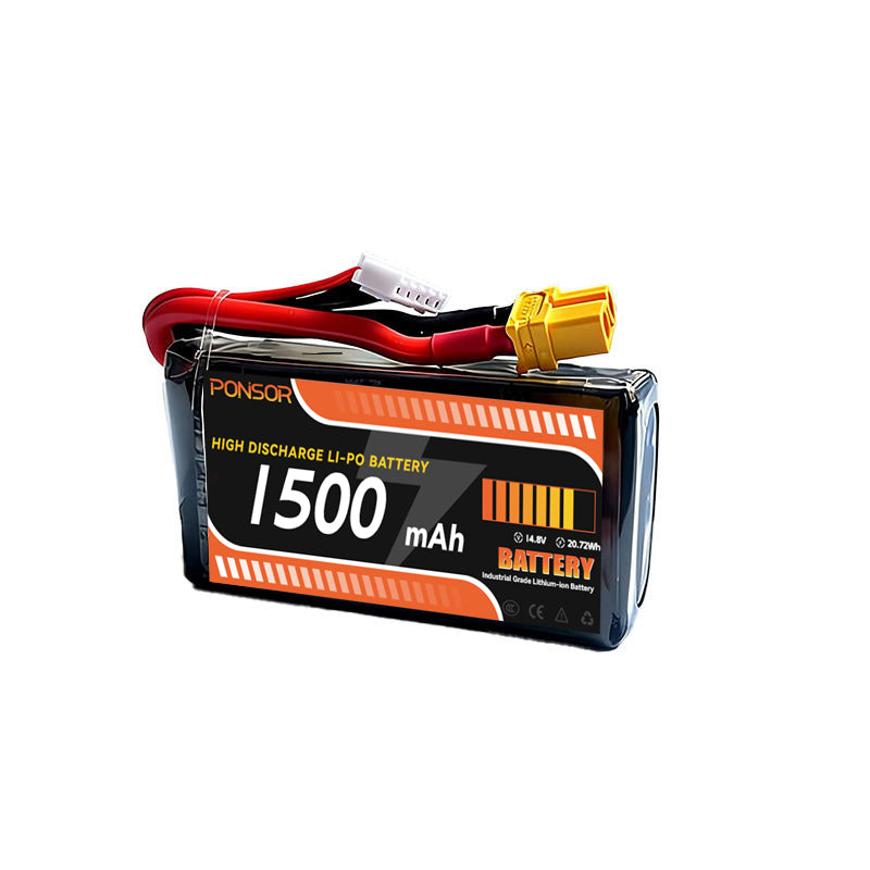Drone High discharge Li-po battery 1500mAh 4S 6S 150C