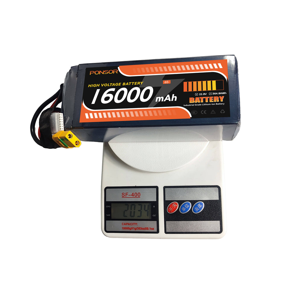High voltage lithium battery pack 16000mAh