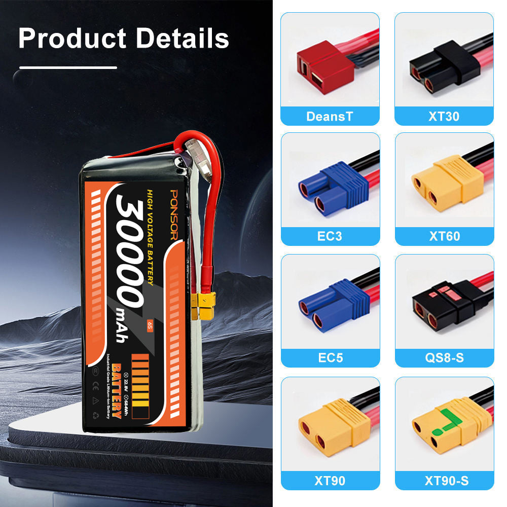 Drone battery BMS 30000mAh semi-solid battery