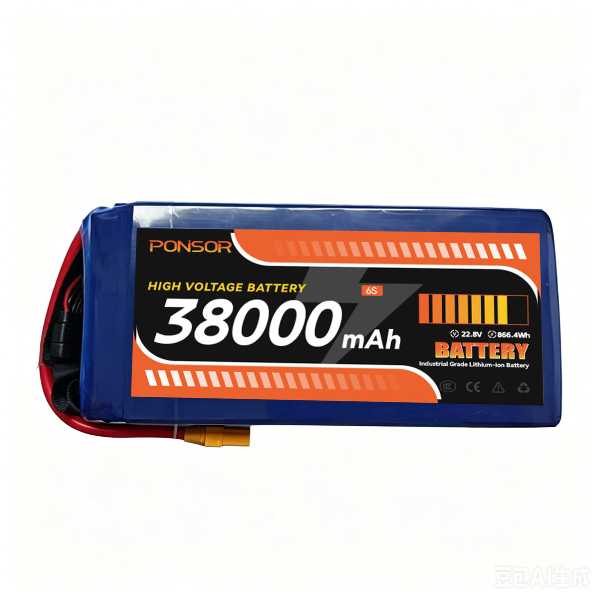 High voltage battery 38000mAh  6S/12S/14S