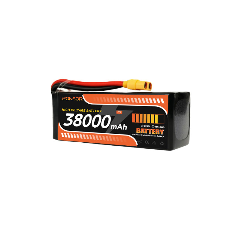 High voltage battery 38000mAh  6S/12S/14S